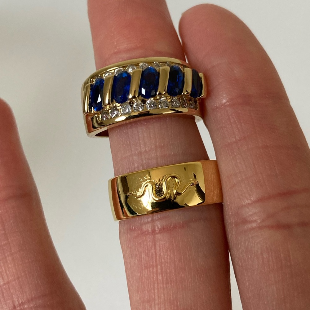 Vanessa Mooney Stackable Layering Ring Set Size 6 - image 2